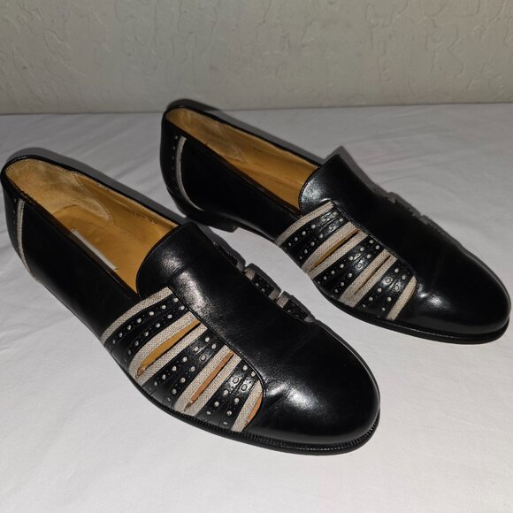 Mezlan FIJI Black Leather Slip On Shoes Men's 11 M Made In Spain - Picture 4 of 9